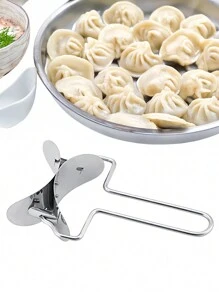 1 szt. Stal nierdzewna Ciasto Wałkujący Okrągły Ostrze Do Ciasta Wałek Do Owijania Pierogów Forma Do Pie Ravioli Empanada Pierogi Calzone Narzędzia Do Robienia W Domu Kuchnia