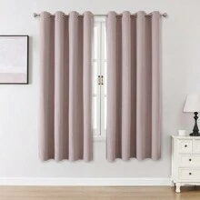1 pieza/2 piezas opcional, Cortina opaca tipo lino para sala de estar, cortina 100% opaca para dormitorio, cortinas oscurecedoras para sala de estar, ligera, de aislamiento térmico e impermeable, juegos de paneles de cortinas opacas para teatro en casa, comedor y fondo, con sujeción