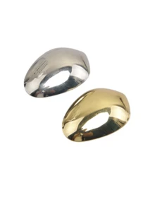 1 kẹp tóc hình vỏ trứng bằng kim loại, thiết kế kẹp lò xo hình elip tối giản - Nhiều màu - Xem 4