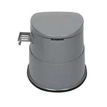 Portable Toilet With Non-Slip Mat Grey