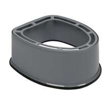 Portable Toilet With Non-Slip Mat Grey