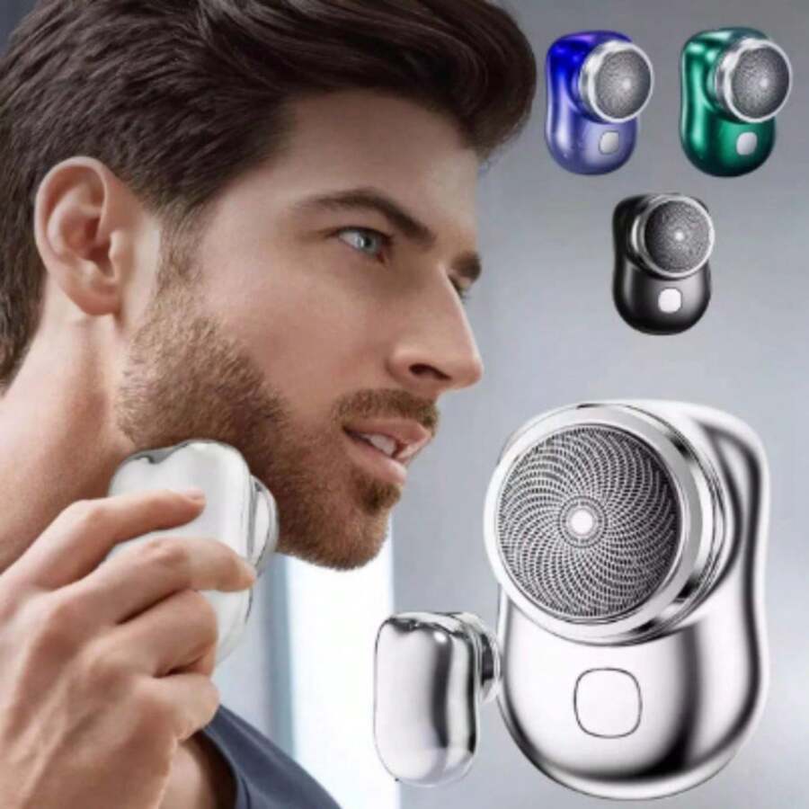 Mini Portable Electric Shaver Rechargeable Waterproof - 迷你刮鬍刀 (WL-1096) (2 台) - 查看 1