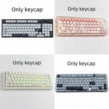 faceyouface Astronaut, Panda, Cow, Happy Dog Moa Height PBT Keycaps Dye Sublimation Customized Mechanical Keyboard Spherical Keycap Full Set - Multicolor - View 9