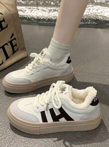 Women's Casual Lace-Up Sneakers, Low-Top Canvas Shoes, Fashionable Versatile Vulcanized Shoes For Party, Campus, Youth, Minimalist Design, Teenage Girls Version