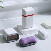 1pc Portable Travel Soap Box With Lid And Drainage Tray, Waterproof Soap Box, Multifunctional Travel Storage Box, Creative Light Luxury Travel Soap Box With Lid, Sealed And Portable With Drainage, Small Soap Box For Business Travel, Outdoor Travel Soap Box, Sealed And Portable Soap Box For Student Dormitories And Bathhouses, A Must-Have For Going Out, Travel And Dormitories, A Perfect Storage Solution. Summer Travel Essentials Workout School Supplies Camping Holiday Essentials Vacation Accessories Travel Accessories Cruise Beach Bottle Travel Bottles Travel Containers Travel Bottle - Multicolor - View 5