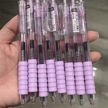 6 Bút lông Marshmallow Ins Phong cách Bút trung tính đẩy cực kỳ hấp dẫn Đầu lò xo khô nhanh Đầu bút bằng carbon Màu đen - Nhiều màu - Xem 5