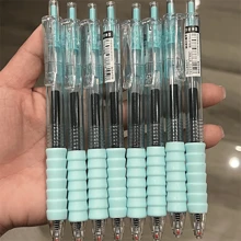 6 Bút lông Marshmallow Ins Phong cách Bút trung tính đẩy cực kỳ hấp dẫn Đầu lò xo khô nhanh Đầu bút bằng carbon Màu đen - Nhiều màu - Xem 6