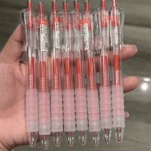 6 Bút lông Marshmallow Ins Phong cách Bút trung tính đẩy cực kỳ hấp dẫn Đầu lò xo khô nhanh Đầu bút bằng carbon Màu đen - Nhiều màu - Xem 4