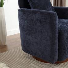 COOLMORE 360 Degree Rotation Design, Multi-Gear Adjustment Backrest, Soft And Comfortable Chenille Fabric, Ergonomic Design Of The Living Room Chair