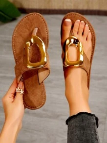 Sandalias de playa abiertas de moda casual para mujer, chanclas, perfectas para viajar, vacaciones y caminar