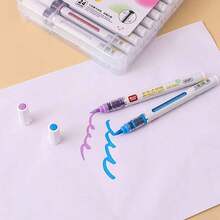 直液软头丙烯酸马克笔、特殊可堆叠水彩笔、艺术涂鸦画笔 - 彩色 - 查看 2