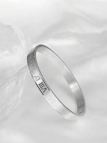 Camhanno 1 pièce de bracelet en acier inoxydable neutre délicat et polyvalent, parfait pour offrir à un ami
