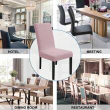 Ystyle Chair Covers With Backrest 2/4/6 Pieces, Stretch Chair Covers Living Room Kitchen, Universal Stretch Chair Covers, Modern Anti-Scratch Cat Chair Covers - Rusty Rose - View 6