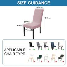 Ystyle Chair Covers With Backrest 2/4/6 Pieces, Stretch Chair Covers Living Room Kitchen, Universal Stretch Chair Covers, Modern Anti-Scratch Cat Chair Covers - Rusty Rose - View 7