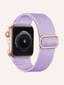 Elástico Solo Loop compatível com Apple Watch Band 38mm 40mm 41mm 42mm 44mm 45mm 46mm 49mm Mulheres Homens, Nylon Macio Elástico Trançado Pulseira de Substituição Pulseira Compatível com Apple Watch Series Ultra 10 9 8 7 6 5 4 3 2 1 SE