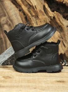 Baby Stiefel, Herbst/Winter gefütterte warme Baby Stiefel, rutschfeste Lauflernschuhe für Kleinkind kurze Stiefel für Jungen und Mädchen