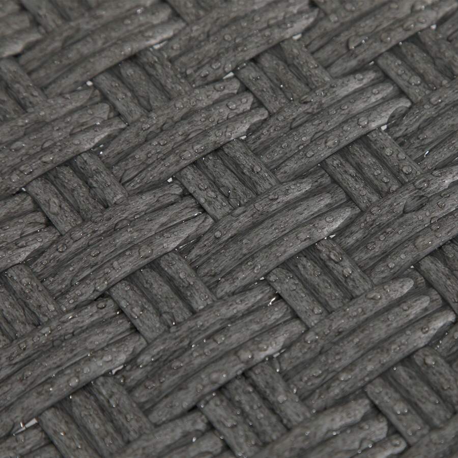 AllWeather PE Rattan Wicker Adjustable Reclining Lounge Chair For