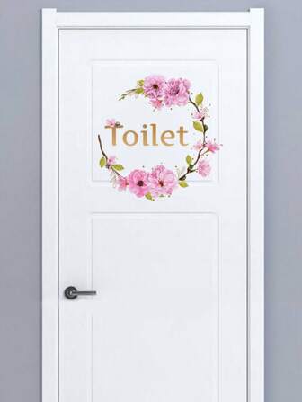 1pc PVC Material, Anchor, Flower, Floral, Rope Wall Sticker For Bathroom, Living Room, Bedroom, Entryway. Wall Art, Poster., Stickers, Wall Decal, Vinyl Decal For Home Decorations, Spring Decoration Items Refresh Your Home, Rama Decoration Stickers