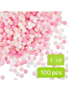 100/200Pcs 1cm/1.5cm Assorted Pompoms Multicolor Valentine Day Arts And Crafts Fuzzy Pom Poms Balls For DIY Creative Crafts Decorations, Christmas Gift Ideas, DIY Christmas Ornaments - Multicolor - View 10