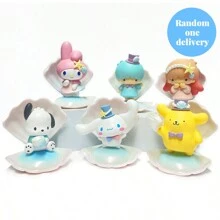 Miniso Sanrio Seaside Vacation Blind Box(Mixed), Exclusive Painted Ocean Elements Like Seashells & Waves, Premium PVC Material, Perfect For Collector Collections, Bedroom Decor & Themed Party Gifts (1PC, Random Delivery) - Multicolor - View 2