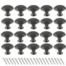 Pack Of 20 Gold Minimalist Single Hole Cabinet Drawer Pull Handle, Round Furniture Knob For Cabinet & Wardrobe Doors Drawer Knobs, Highly Attractive Cabinet Knob Pull Minimalist Handle , Stainless Steel Kitchen Cabinet Vintage Handle, Cabinet Bathroom Modern Door Handle,Kitchen Creative Drawer Furniture Hardware