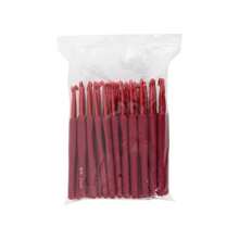 1-9 chiếc kim đan móc len đầu kim loại nhôm mềm nhiều màu sắc Bộ dụng cụ đan kim đan len dệt - Đỏ - Xem 10