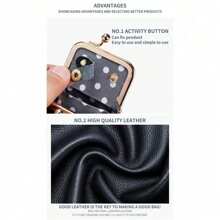 新款女士纯色仿皮首饰盒，戒指项链耳环收纳盒，带吻锁，万圣节钱包，旅行首饰盒，化妆品收纳盒，圣诞礼物，趣味礼物，教师节礼物，女士钱包，迷你钱包，零钱包 - 彩色 - 查看 8