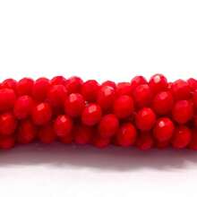 8mm Crystal Wire Approximately 68 Beads For Crafts - ĐỎ CAM - Xem 5