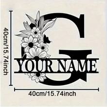 Biển tên kim loại tùy chỉnh - Nghệ thuật treo tường nhà và trang trí cửa trước theo yêu cầu, Quà tặng tân gia độc đáo - đen - Xem 12