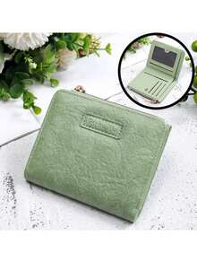 1 chiếc Ví đựng thẻ tín dụng mini ngắn, Ví gấp đôi cổ điển, Ví đựng thẻ cầm tay nhỏ cho nữ - Nhiều màu - Xem 15