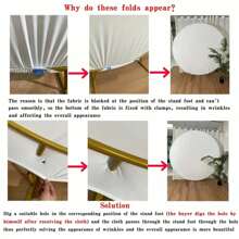 1pc Solid Color Round Background Cover Set With 2 Clips, Stretchy Round Background Backdrop Cloth Cover For Birthday Party, Wedding, Events Decor, 5/6/6.6/7.2FT (Excluding Metal Frame),Christmas