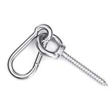 CYFIE Hammock Hanging Kit, Load Capacity 1400 LBS, Stainless Steel Hammock Hooks Heavy Duty Carabiner Set For Hammock Yoga Swing Chair Indoor Outdoor Hammock Hook For Wall, Trees - 4-packs Hammock Hanging Hook Kit - View 5