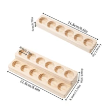 Holz-Aufbewahrungsregal für ätherische Ölflaschen, Nagellackflaschen und Spenderflaschen