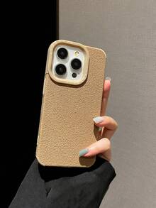 Funda de teléfono en forma de media luna, compatible con iPhone 16 Pro Max/16 Pro/16/16 Plus/15/15 Pro Max/15 Pro/15 Plus/11/12/13/14 Pro Max/XS/XR/11 Pro/11 Pro Max/12 Pro/12 Pro Max/13 Pro/13 Pro Max/14 Pro/14 Pro Max/14 Plus, diseño creativo para hombres y mujeres, funda suave - Caqui - Ver 3