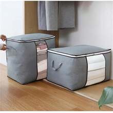 Quilt Dust Covers - Light Grey - View 5