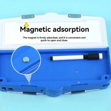 1 件多功能 3 层双面大容量学校用品收纳铅笔盒，配有剪刀、笔刀、尺子、橡皮擦、日程表、干擦记号笔 回到学校，回到学校，学校用品，铅笔袋，书包 - 雙面剪刀款文具盒 - 查看 8