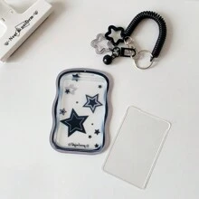 Soporte transparente para tarjetas, portafotos de estrellas, funda protectora para tarjetas de crédito, identificación, tarjetas de autobús - Multicolor - Ver 10