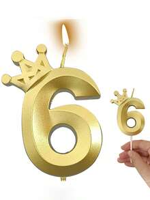 1 Nến sinh nhật hình vương miện vỏ sò vàng, Nến trang trí bánh kem cho tiệc từ 0-9 tuổi, Nến sinh nhật, Đồ trang trí sinh nhật, Chúc mừng sinh nhật, Nến bánh kem, Trang trí phòng - Vàng - Xem 10