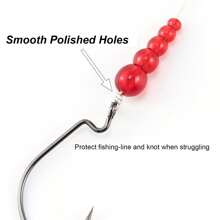20 piezas de accesorios de pesca con cuentas de varias colores apiladas, cuentas de tope con forma de calabaza para pesca de depredadores