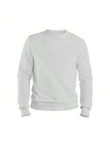 Cold Weather Sweatshirt Round Neck Without Hood Warm Sweatshirt For Men And Women - 卡其色 - 查看 2