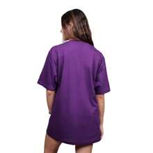 Cute Women's Fitness Gym T-Shirt Casual Cotton Shirt New Release - Màu tím - Xem 2