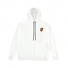 Moletom canguru Unissex PORSHE - Branco - Visão 1