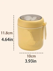 Cốc ăn sáng có nắp và thìa, cốc đựng sữa đậu nành, cốc đựng cháo, cốc đựng yến mạch, cốc dùng được với lò vi sóng, cốc đựng sữa chua di động, cốc đựng nước mang đi - Màu sắc đa dạng - Xem 11