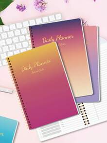 全新 1 件装每日日程安排器、每周和每日组织器，带每小时日程安排、工作和个人约会簿日记本、学年每周和每日计划器 - 彩色 - 查看 8