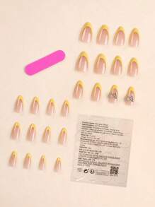 24 piezas Tiras de arte de uñas 3D con incrustaciones de strass en forma de mariposa de punta larga, con 1 pieza de removedor de cutículas y 1 hoja de uñas de gel de gelatina para aplicar, suministros para uñas