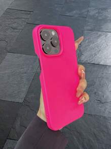 Silicone Phone Case 3pcs No-Frame Solid Color (Orange, Purple, Rose Red) Minimalist Anti-Drop Thick Phone Protective Case, Compatible With Iphone 16/16 Pro Max, XR, 7/8, IPhone 15 Pro Max, 12 Pro Max, 13 Pro Max, 14 Pro Max, 13, 14, 11, 12P, 14P, 11P, 12P, Anti-Drop Soft Shell XS.XR /78P.78GES Phone Case Waterproof Shockproof Scratch Resistant - Multicolor - View 3