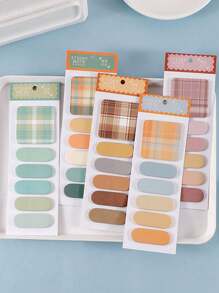 随机 1 件多功能便签本，120 张，DIY 便笺纸笔记本，带可重复使用的便签 - 彩色 - 查看 1