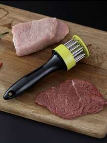 1 Piece Meat Tenderizer Steak Beater With Manual Punch Stainless Steel Random Color - Nhiều màu - Xem 3