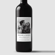 30 件葡萄酒标签、照片葡萄酒标签模板、简约婚礼礼品、定制葡萄酒标签、个性化礼品、葡萄酒礼品标签