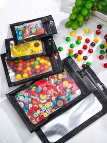 50 chiếc túi giấy bạc có thể đóng lại, túi đóng gói tự niêm phong, túi Mylar chống thấm nước và mùi, dùng cho túi đựng thực phẩm, đồ ăn nhẹ kẹo, son môi, hạt, bao bì bán lẻ và trưng bày đồ trang sức, đồ thủ công, nghệ thuật làm móng và lông mi giả, túi quà tặng tiệc, giáng sinh - Nhiều màu - Xem 7